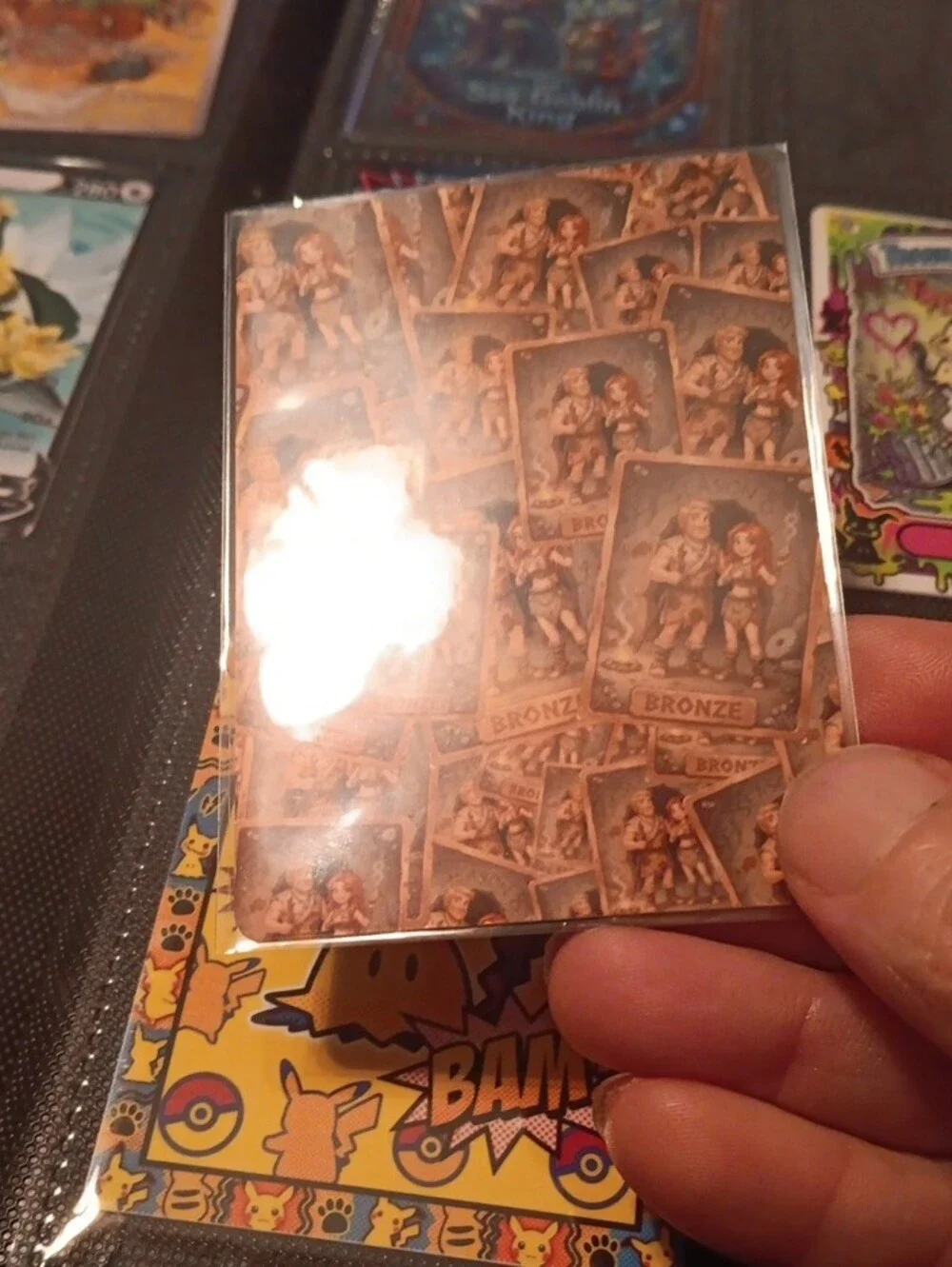 Bronze Caveman Character Card - Unbranded Brown Game Card